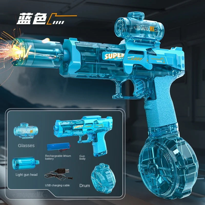 Electric Water Gun With light Sprays Flame Effect