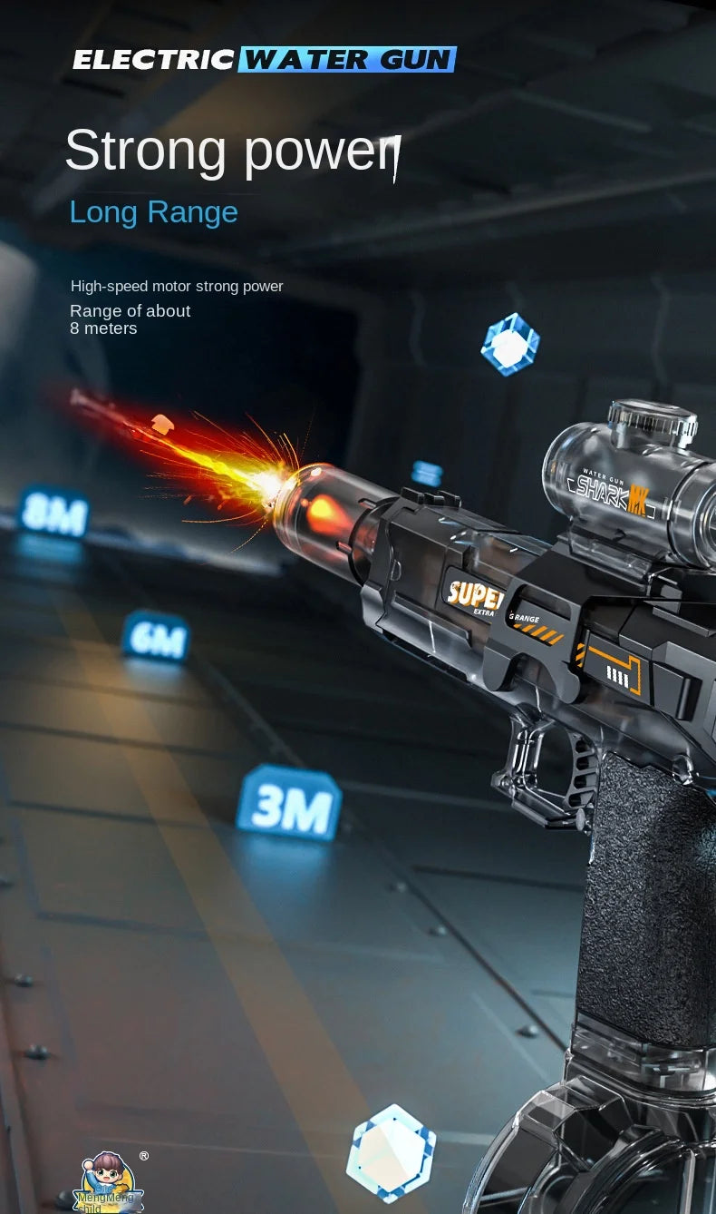 Electric Water Gun With light Sprays Flame Effect