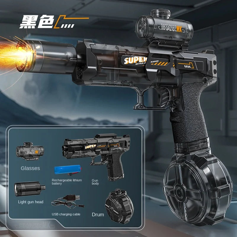 Electric Water Gun With light Sprays Flame Effect