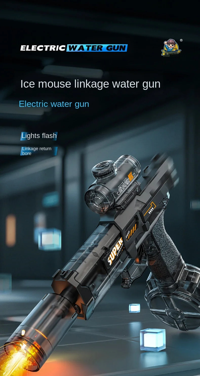 Electric Water Gun With light Sprays Flame Effect
