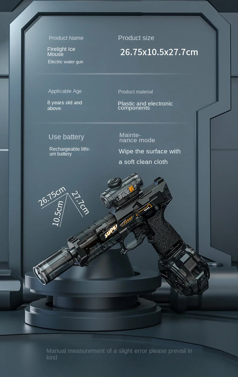 Electric Water Gun With light Sprays Flame Effect