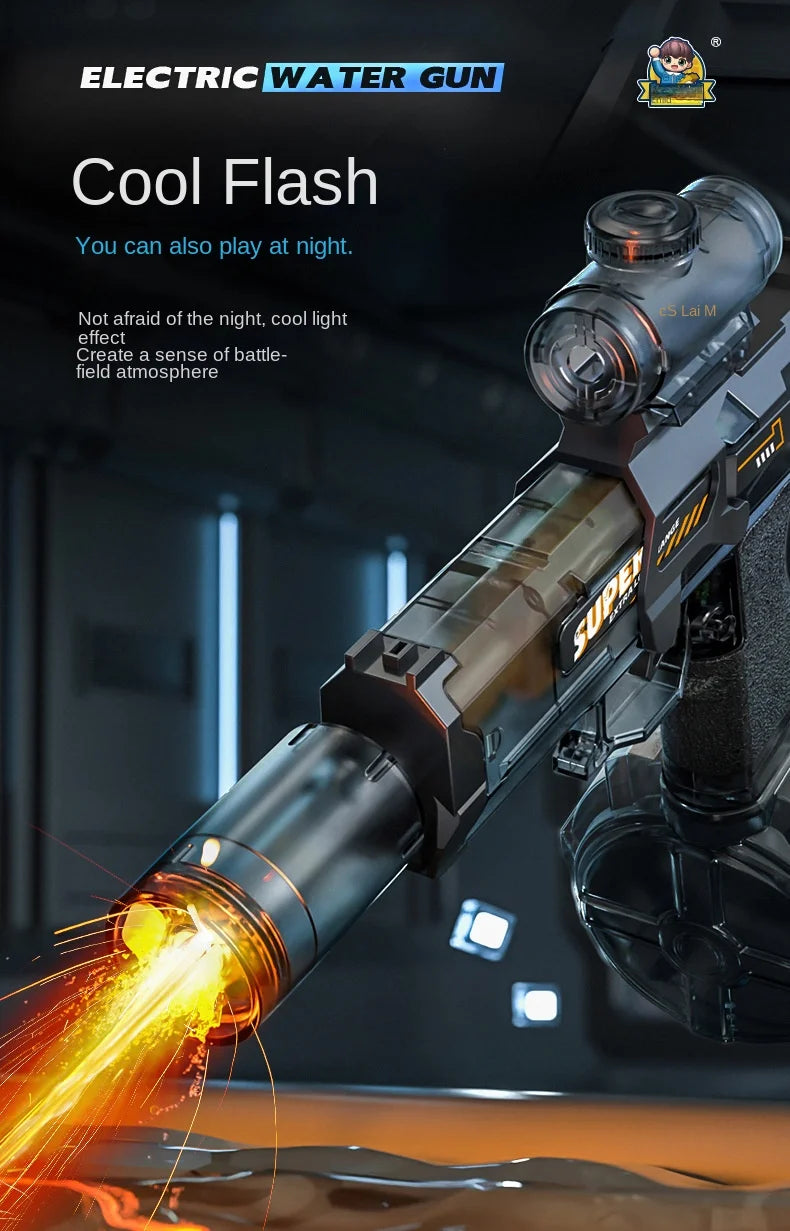 Electric Water Gun With light Sprays Flame Effect